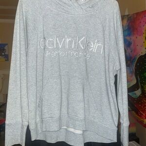 Calvin Klein performance women’s gray hoodie. Size large
